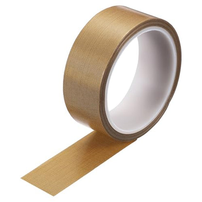 uxcell 1 Roll High Temperature PTFE Tape, 1-3/8" x 32.8ft Heat Shield Tape - size: 1-3/8" x 32.8ft x 0.18mm Thick