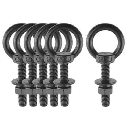 Antrader Lifting Shoulder Eye Bolts,M8 Eye Bolt,M8 x 40mm,Black,6 Sets - size: M8 x 40mm