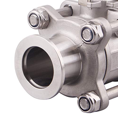 DERNORD Vacuum Ball Valve 304 Stainless Steel Clamp Valve with Locking Device (KF-25) - size: KF-25