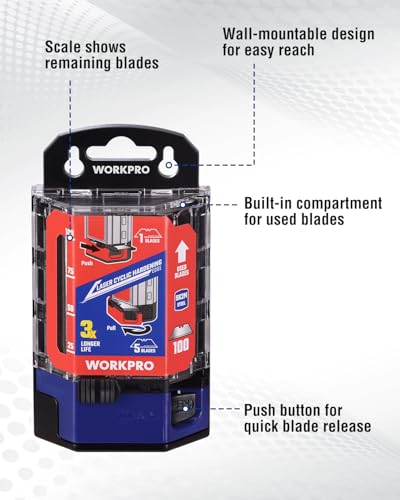 WORKPRO Utility Knife Blades 100-Pack - style: Standard
