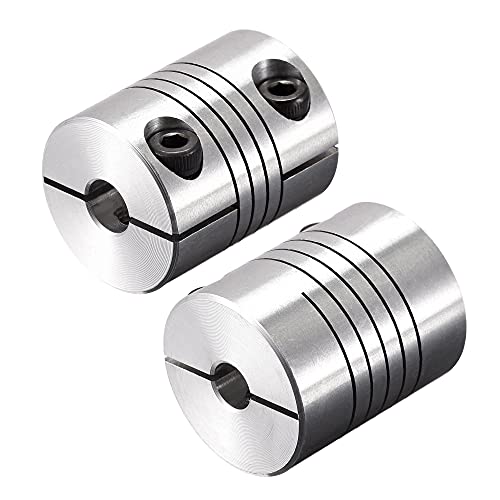 uxcell Motor Shaft 5mm to 7mm Helical Beam Coupler Coupling 25mm Dia 30mm Length - size: 5mm to 7mm