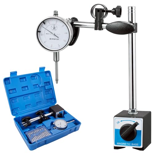 Spurtar Dial Indicator with Magnetic Base, 0-1'' Dial Test Indicator