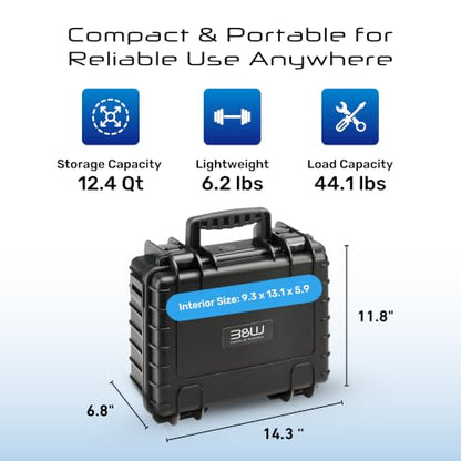 B&W INTERNATIONAL Jet 3000 outdoor tool case with loop tool board (117.16/L) - size: JET 3000 - Medium Rugged Case