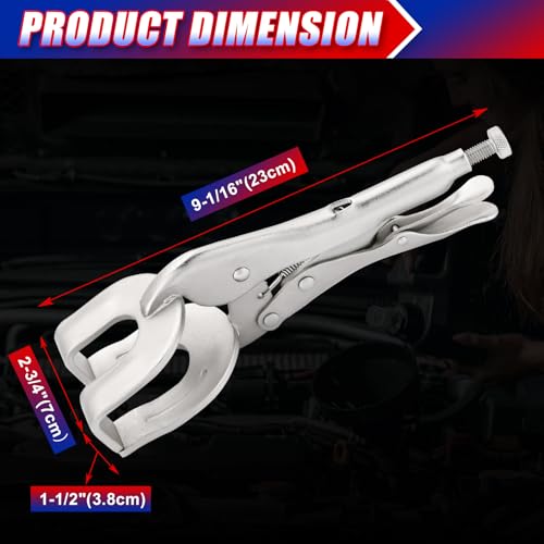 NYXOVA 10" Locking Pliers Set, 2 Pack Metal Welding Clamp