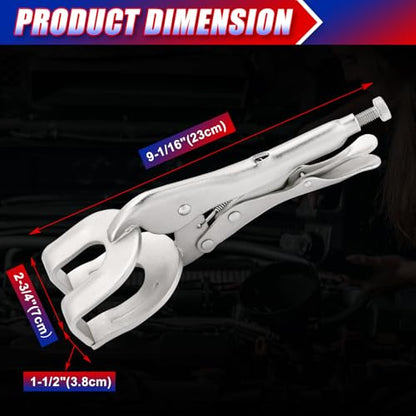 NYXOVA 10" Locking Pliers Set, 2 Pack Metal Welding Clamp