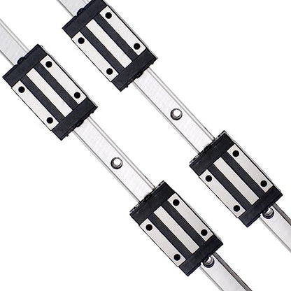 250MM Linear Rail 2PCS HGR15 Linear Guide Rail HGH15 Linear Slide Rail with 4PCS HGH15CA Carriage Slider Block CNC Kit - size: 250MM