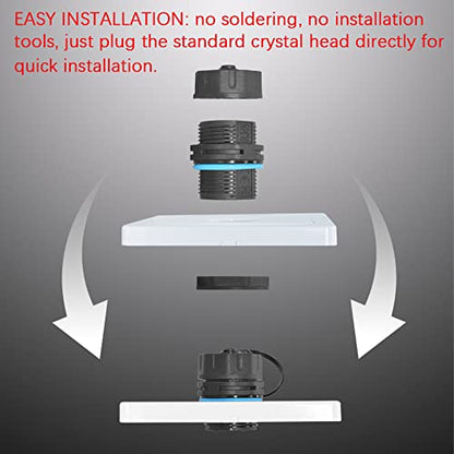 10PCS Panel Mounting Shielded CAT6 RJ45 Waterproof Connector Cat5/5e/6 8P8C Ethernet LAN Cable Coupler Double Head Adapter with Waterproof/Dust Cap (Pack of 2) - size: 10 Pieces CAT6 (Pack of 2)