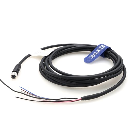 M8 6 Pin A Code Female to Open Aviation Sensor Cable Waterproof Shielded Electrical Cable for Industrial Automation Control Fieldbus Network 3m - color: 6pin Female to Open, size: 3m