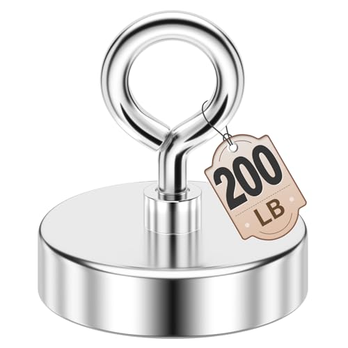 FINDMAG 200 LBS Fishing Magnet, 1.76 Inch Rare Earth Metal Pickup Magnet - size: 1.76 inches (45mm)