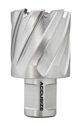 Accusize HSS Annular Cutter 1-3/8 x 1 in Cutting Depth, 3/4" Weldon Shank - size: Dia of Cut: 1-3/8 in., 3/4 in. Weldon Shank