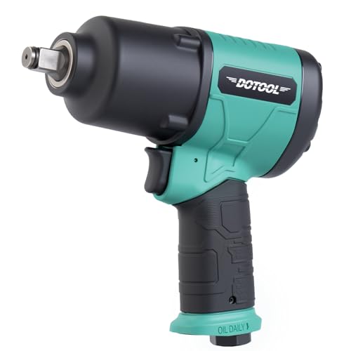 Dotool Air Impact Wrench 1/2 Inch Square Drive Heavy Duty 880 ft-Lbs Max Loosening Torque Output Pneumatic Impact Wrench Twin Hammer 7800RPM for Automobile Repair