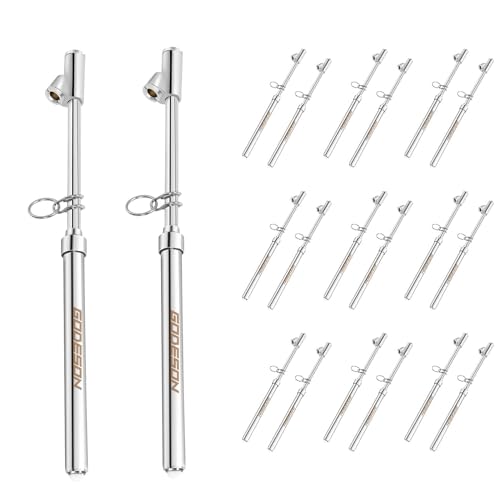 GODESON Dual Head Tire Pressure Gauge,Heavy Duty Pen Tire Gauge Range 10-150PSI; 1-10kg/cm2,Dual Head Truck Air Pressure Gauge (Pack of 20)… - size: 20 pack