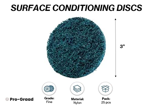 R-Type Surface Conditioning Disc 3", Fine Blue, 25 Pack