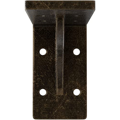 Ekena Millwork BKTM02X06X03EBAPG Steel Bracket Embrey, 2" W x 6" D x 3 3/4" H, Antiqued Pale Gold - color: Antiqued Pale Gold, size: 2-in. W x 6-in. D x 3.75-in. H