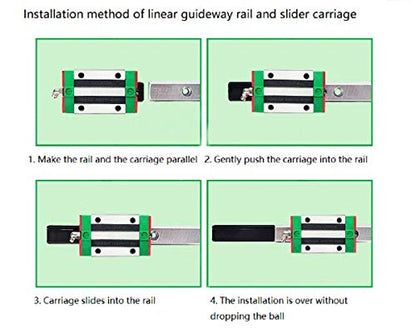 2Pcs HGW25 - HA Carriage Slider Block 25mm HGW25 CNC Square Linear Guide Rail Kit, High Assembly, Longer and Flange Slider for CNC Machine - size: 25, style: HGW-HA