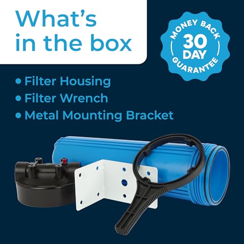 SpiroPure Water Filter Housing 20 inch / 20 x 4.5/20" BB / 20x4.5, 3/4" NPT - size: 20" x 4.5", 3/4" NPT