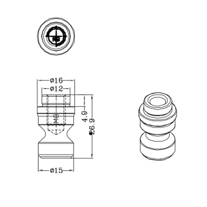 XinDian Quick Zero Point plate D52L - style: D52-L