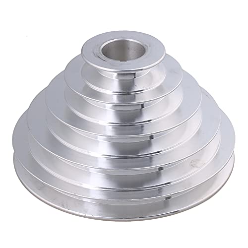 5 Stepped Pulley 28mm Bore | Aluminum Cone Pulley | 5mm Keywayed - size: 28MM BORE