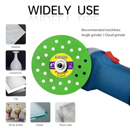 4 inch Tile Cutter Diamond Saw Blade for Angle Grinder Porcelain Ceramic Glass Marble Cutting Tools Grinding disc (3pcs) - size: 4"