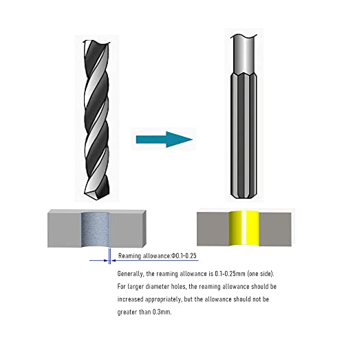 Hand Reamer 1/2", Alloy Tool Steel 9Crsi H8 - size: 1/2 inch