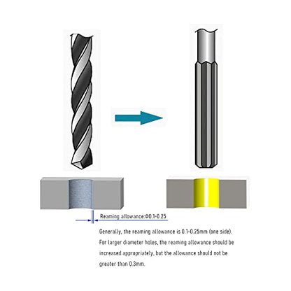 Hand Reamer 1/2", Alloy Tool Steel 9Crsi H8 - size: 1/2 inch