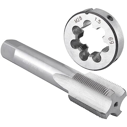 Burkit M28 X 1.5 Tap and Die Set Right Hand - size: M28x1.5