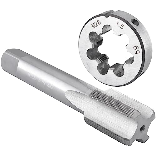 Burkit M28 X 1.5 Tap and Die Set Right Hand - size: M28x1.5