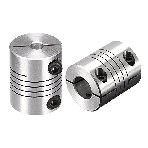 uxcell 2PCS Motor Shaft 5mm to 8mm Helical Beam Coupler Coupling 25mm Dia 30mm Length - size: 5mm to 8mm