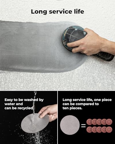 toolant Mesh Abrasive 6" Sanding Disc, 8 Hole, 120 Grit, 50Pcs - style: 6inch, 120 grit, 50pcs