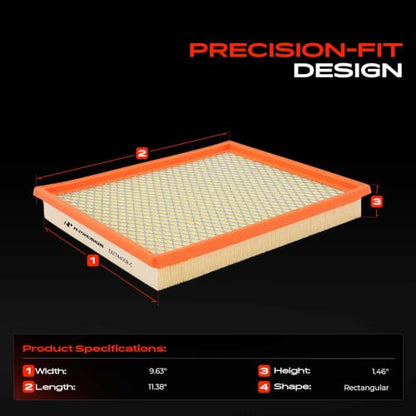 A-Premium Engine Air Filter Compatible with Nissan, Jeep & Infiniti Models - style: Standard Air Filter
