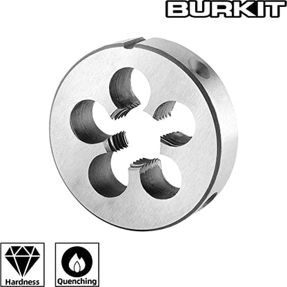 Burkit 5/8"-11 UNC Round Threading Die Right Hand - size: 5/8-11 UNC