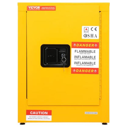 VEVOR Flammable Cabinet 17" x 17" x 22", Galvanized Steel, Safety Cabinet, Adjustable Shelf Flammable Storage Cabinet, for Commercial Industrial and Home Use: Industrial & Scientific - size: 17" x 17" x 22"