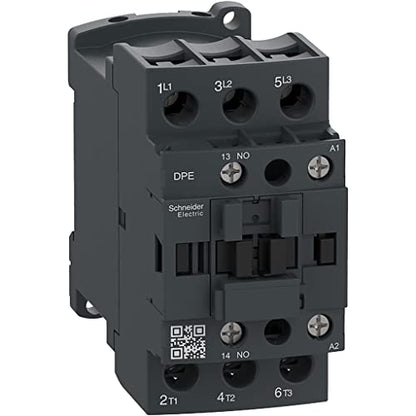 Schneider Electric DPE38BL Easy TeSys IEC Contactor 24VDC Coil | HVAC and AC Contactor, Compressors, Pumps & More with Screw Clamp Terminals, 2HP 115V-1P, 5HP 230V-1Ph, 10HP 200-230V, 20HP 460V - size: 20HP 460V