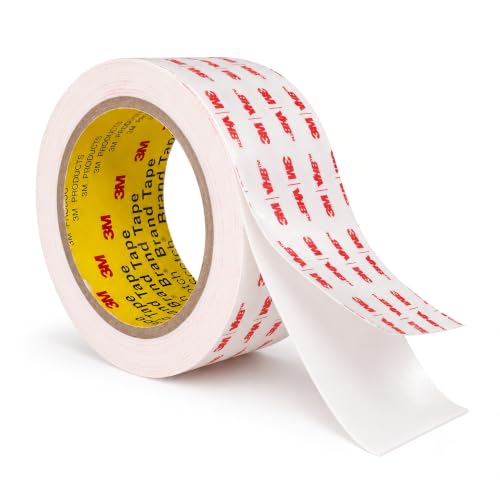 3M Double Sided Tape Heavy Duty 2’’×10Ft Removable Mounting Tape for Wall - size: 2''×10Ft