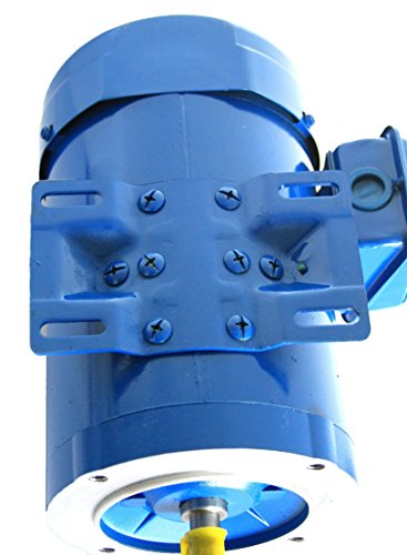 Hallmark Industries AC Motor, 2 HP, roll Steel, 3600 RPM, 3 phase/230/460V, Class F, 56C/TEFC, 5/8" Shaft C-face with Base, SF 1.15 Class F Insulation, Inverter Duty (Pack of 1) - size: 56C