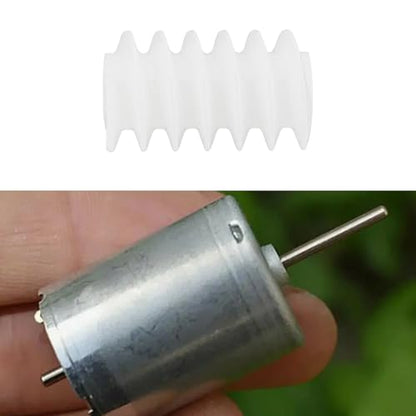 50Pcs 6mm Long Plastic Cog Gear 0.5 Module 10mm Worm Gear for 2mm Motor Shaft Micro Motor