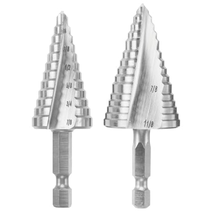 Bosch IMSDC002 2 pc. High-Speed Steel Impact Tough™ Turbo Step Drill Bit Set - style: 2pc Impact