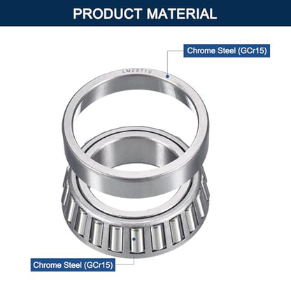 2 Pack LM29749/10 Tapered Roller Bearing Cone and Cup Set - size: LM29749/LM29710