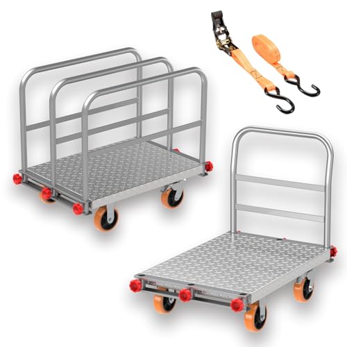 40"x24" Drywall Cart & Lumber Panel Truck, 3000 lbs