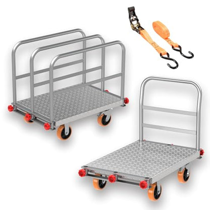 40"x24" Drywall Cart & Lumber Panel Truck, 3000 lbs