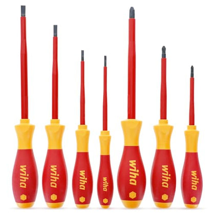 Wiha 32099 Insulated Screwdriver Set, 7-Piece 1000V Professional Tool Kit
