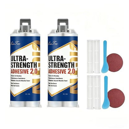 Strong FoundryGlue,HighTemperature ResistantCasting Repair, MetalRepair Glue, LiquidWelding Filler forMetal Defects andRepairs-ProfessionalAdhesive Designed forMetal, Plastic,Wood（2pcs）