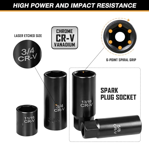 110-Piece Metric 3/8" Drive Impact Socket Set and SAE CR-V Sockets