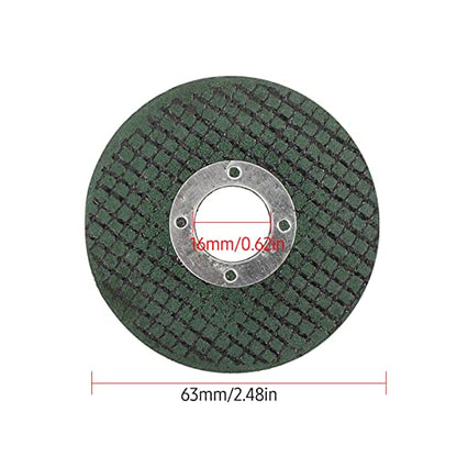 4PCS Saw Blade Set: 2.5in Diameter 63mm Alloy, HSS, Emery & Resin Blades for Metal, Glass, Ceramic, Wood, Plastic