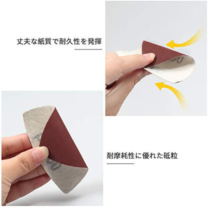 SPEEDWOX 30 Pcs Hook and Loop Triangle Sandpaper 1000 Grit 80mm 3-1/8 Inches for Oscillating Multi Tool Detail Sander Sanding Discs Triangle Sanding Pads - style: 1000 Grit