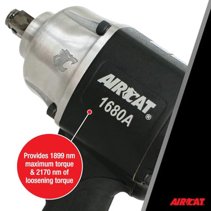 AIRCAT 1680-A 3/4" Impact Wrench - style: Standard Anvil