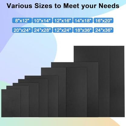 2Pack Black ABS Plastic Sheet 12" x 24" x 1/8" Thick Black Rigid Thermoplastic Sheet (Upgrade Surface) 3MM Flexible High Tensile ABS Moldable Plastic Panel for Crafts, DIY, Signs - color: Black, size: 12" x 24" x 1/8"