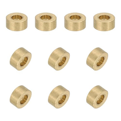 uxcell 50Pcs Sleeve Bearings, 3mm Bore x 6mm OD x 3mm Length, Self-Lubricating Sintered Bronze Bushings - size: 3mm Bore x 6mm OD x 3mm Length