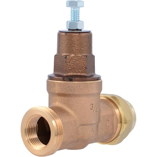 Cash Acme EB45 Pressure Regulating Valve, Single Union, 3/4 Inch NPT Female x NPT Female, Metal Top, 60 PSI, PVA16M-SUTH-63 - size: 3/4 in., style: Metal Top, 60 PSI