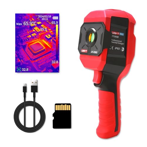 UNI-T UTi260B Thermal Camera with Macro Lens, Infrared Cameras Thermal Imaging Camera 256x192 IR Resolution Thermal Imager 49152Pixels 7 Palettes 25 Hz Refresh Rate, IP65 2-Meter Drop, 2.8" LCD - size: UTi260BZ002
